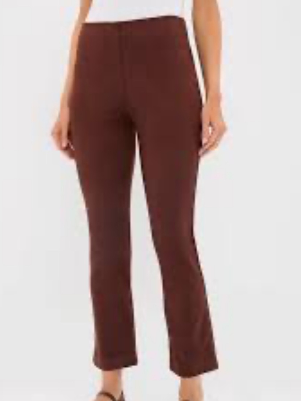 Tuckernuck Mocha Vegan Suede Ashford Cropped Pants Size Small
